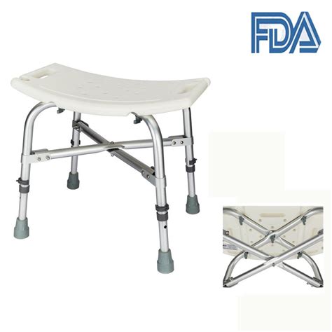 Ubesgoo Adjustable Height Bath And Shower Chair Bariatric Shower Seat