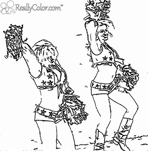 Coloring Pages Of Cheerleader At GetColorings Com Free Printable