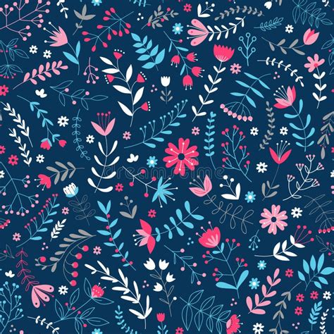 Cute Floral Pattern Stock Vector Illustration Of Floral 91221998