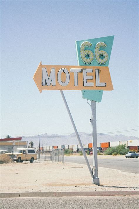 Cool Motel Sign In San Bernardino California Route 66 66 Motel