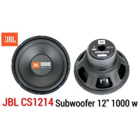 Jbl Cs1214 1000 Watt 12 Car Audio Subwoofer Black Ph