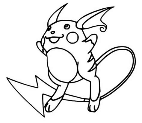 Kleurplaten Pokemon Raichu Kleurplaten Pokemon
