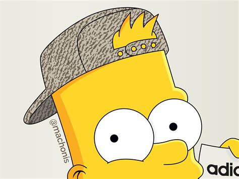 Bart Simpson X Yeezy Boost 350 Oxford Tan On Behance