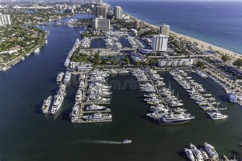 Aerial Fort Lauderdale Florida Stock Image Image Of Beaches Front