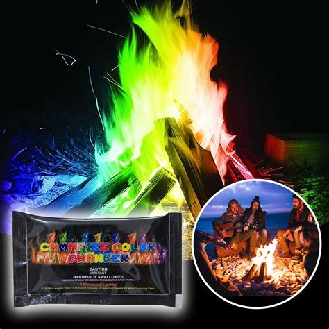 Dengmore Magical Flames Fire Color Changing Packets Fire Pit Campfires