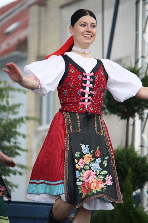 Šumiac Village Horehronie Region Central Slovakia Folk Fashion