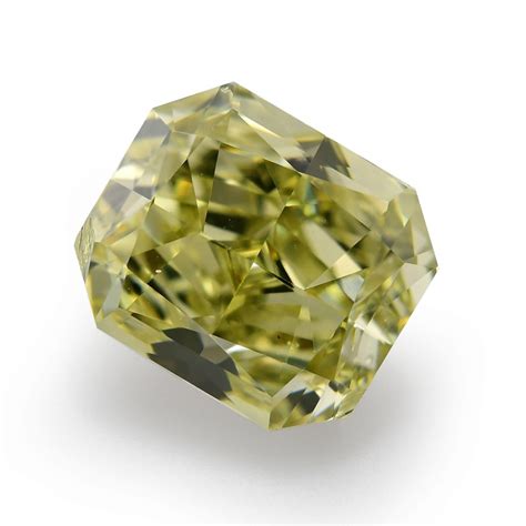 221 Carat Fancy Deep Green Yellow Diamond Radiant Shape Vs2 Clarity