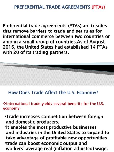 Preferential Trade Agreements Ptas Pdf Trade International Trade