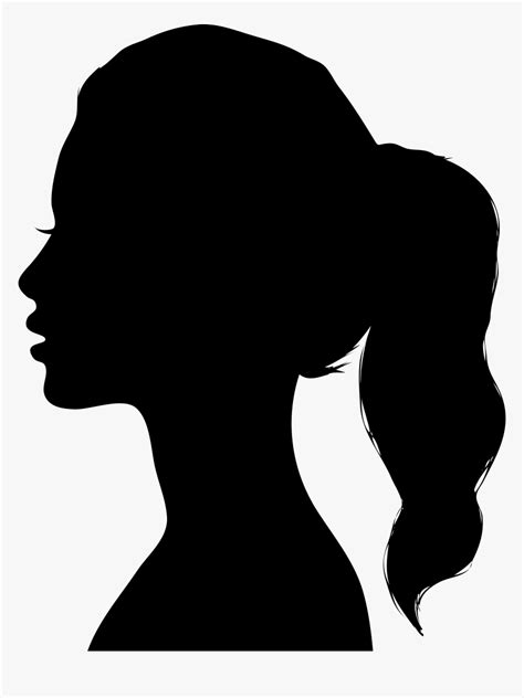 Woman Side Profile Silhouette