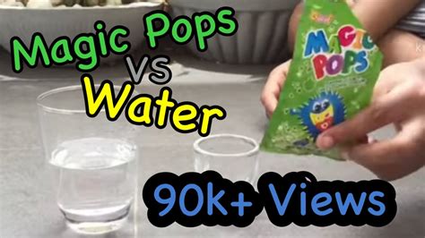 Magic Pops 🆚 Water 💦 Youtube