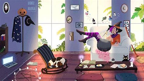 Debbie Balboa Witchy Room Commission Animation Artwork Magick Art