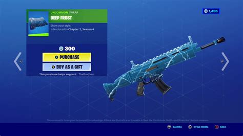 New Deep Frost Wrap In Fortnite Youtube