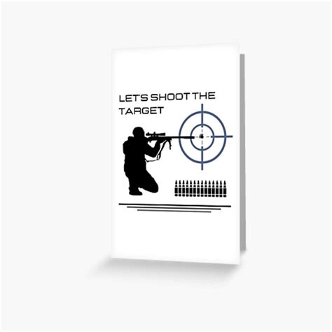 Lets Shoot The Target No Background Greeting Card By Andibiz3583