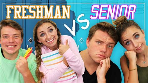 Reality Of Freshman Vs Senior Year In High School Youtube