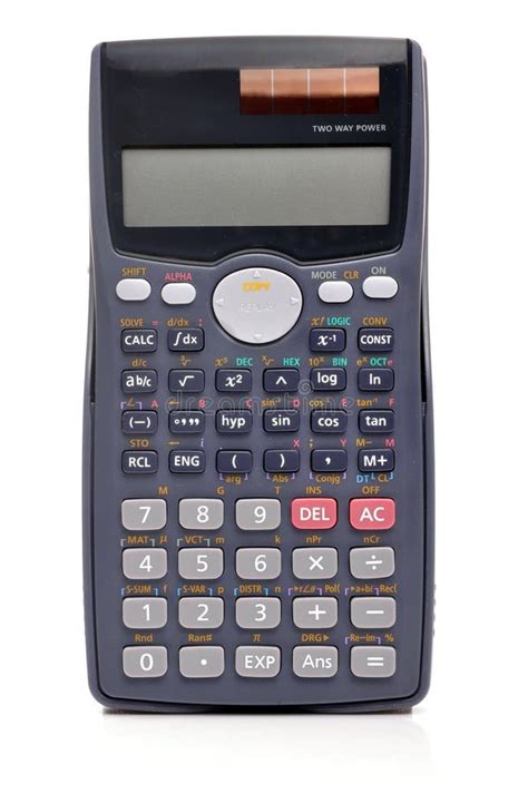 Scientific Calculator And Chemistry Formulas Notes Stock Photo Image