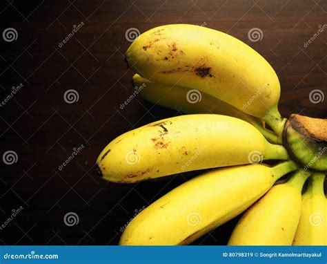 Golden Bananas Stock Image Image Of Asia Wood Vitamin 80798319