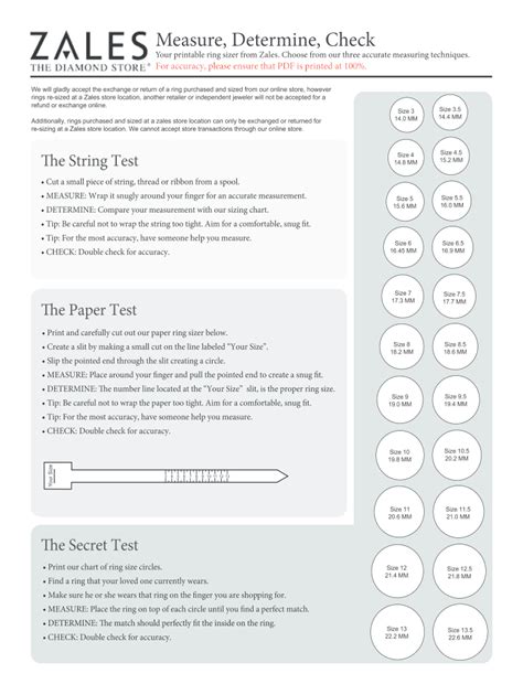 Printable Ring Sizer Pdf Fill Out And Sign Online Dochub
