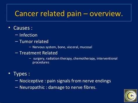 Pain Management In Cancer Patients
