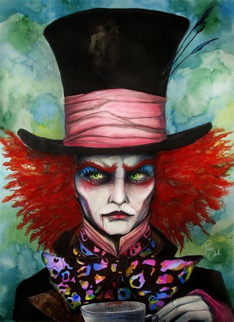 Mad Hatter Alice In Wonderland Art Illustration