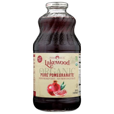 Lakewood Organic Pure Pomegranate Juice 32 Fl Oz