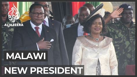 Malawi Opposition Leader Sworn In As President Youtube