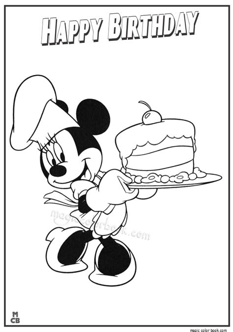 More than 14,000 coloring pages. Birthday Archives - Magic Color Book | Mickey mouse ...