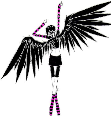 Emo Angel Girl By Skissored On Deviantart