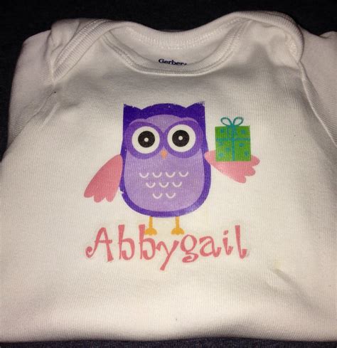 Cute Baby Owl Onesie Made With My Silhouette Cameo Cute Baby Owl