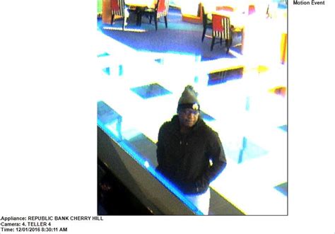 Police Seek Cherry Hill Bank Robbery Suspect