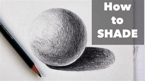 How To Shade With Pencil Shading Lessons Youtube
