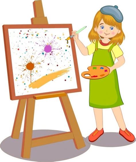 Clipart Girl Painter Clipart Girl Painter Transparent Free For
