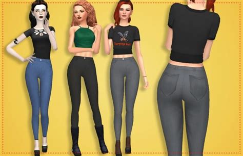 Dorothy Jeans By Annabellee25 Sims 4 Female Clothes