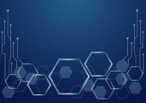 Abstract Hexagon And Technology Line Background Download Free Vectors