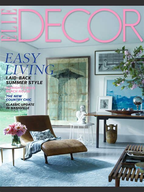 Elle Decor July August 2014 Cover And Story Interiors By Color