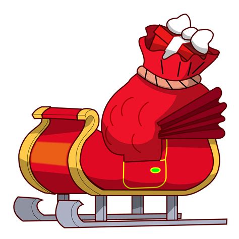 Santa Sleigh Drawing Free Download On Clipartmag