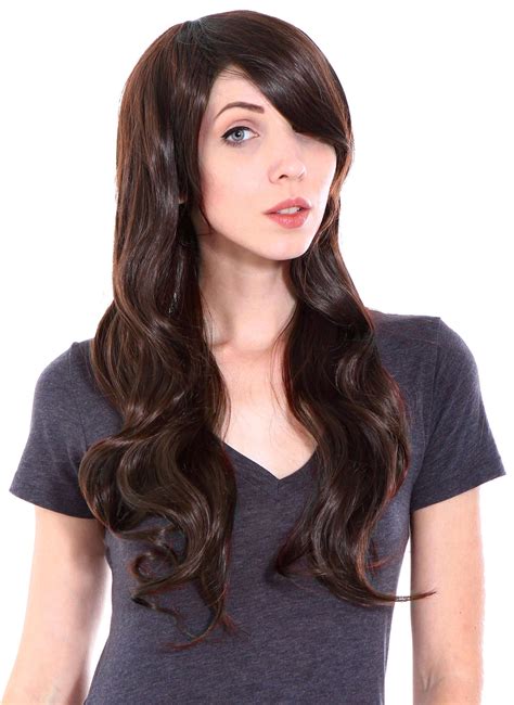 high quality long curly full wig wavy cosplay party wigs dark brown free hot nude porn pic gallery