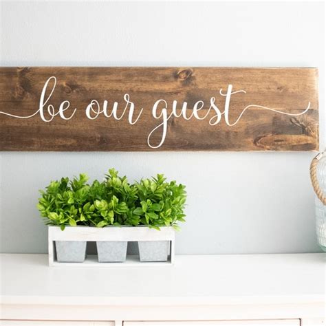 Be Our Guest Sign Wood Sign Guest Room Decor Guest Etsy