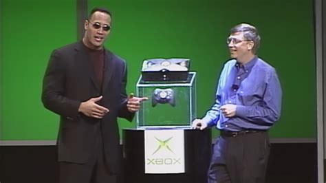 20 Years Ago Today The Rock And Bill Gates Unveiled The Original Xbox Pure Xbox