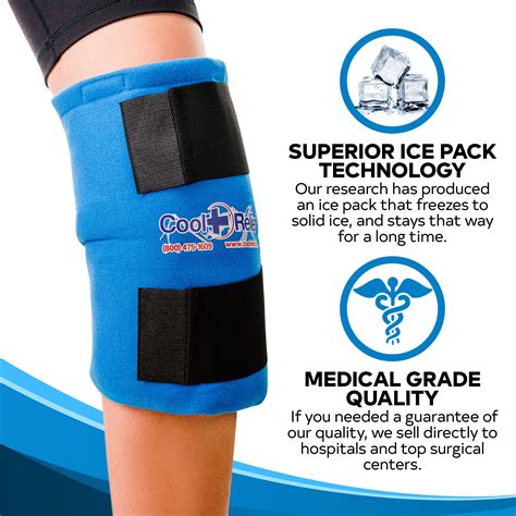 Cool Relief Soft Gel Ice Pack For Knee Pain Relief 11 X 12 Knee Ice