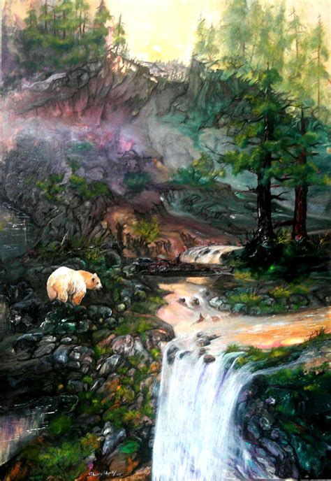 Spirit Bear Painting By Sherry Shipley