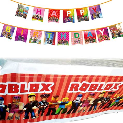 Buy Robot Blocks Themed Birthday Party Decorations Supplies Setro Blox