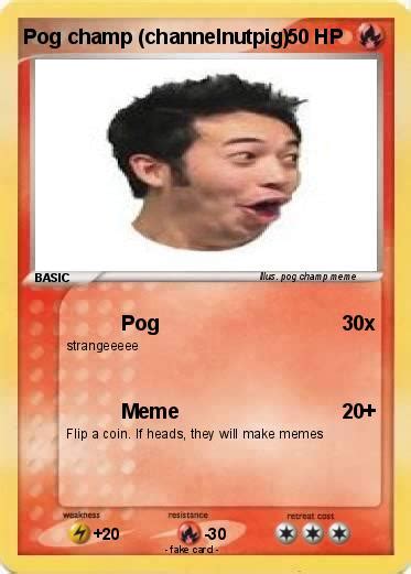 Pokémon Pog Champ Channelnutpig Pog My Pokemon Card