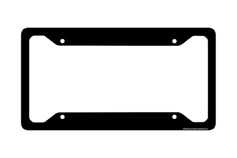 Black License Plate Frame Black Car Tag Frame Black License Etsy