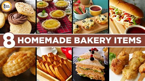 8 Homemade Bakery Items Recipes By Food Fusion Youtube