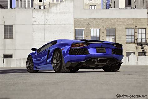 Chrome Blue Aventador With Pur Wheels Looks Top Notch