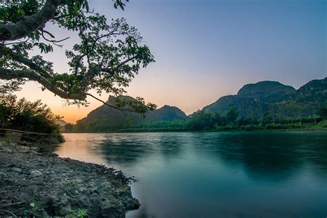 Fonds Decran Viêt Nam Rivières Soir Montagnes Photographie De Paysage
