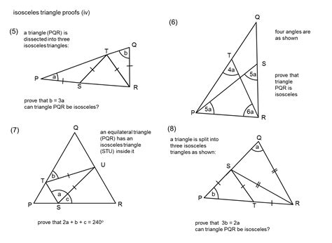 'a' is the area of the isosceles triangle in units squared, 'b' is the length of side b, and 'a' is the base angle in degrees. MEDIAN Don Steward mathematics teaching: isosceles triangles