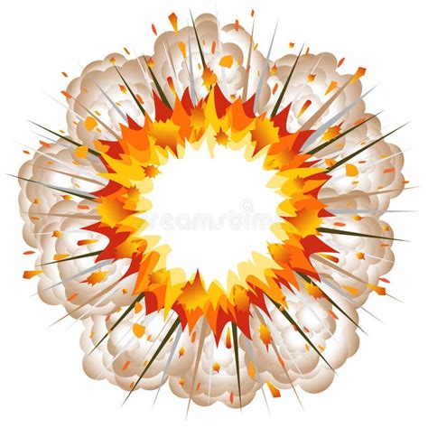 Explosion Vector Illustration Stock Vector Illustration Of Bomb