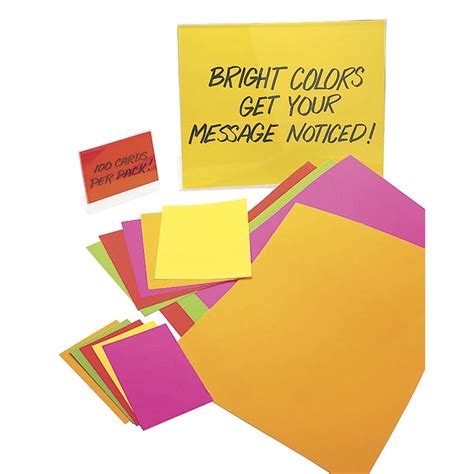 Ready Flow Fluorescent Yellow Poster Board 7l X 11h
