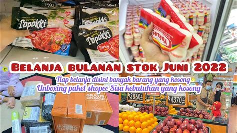 Belanja Bulanan Stok Juni Grocery Shopping Tiap Belanja Disini